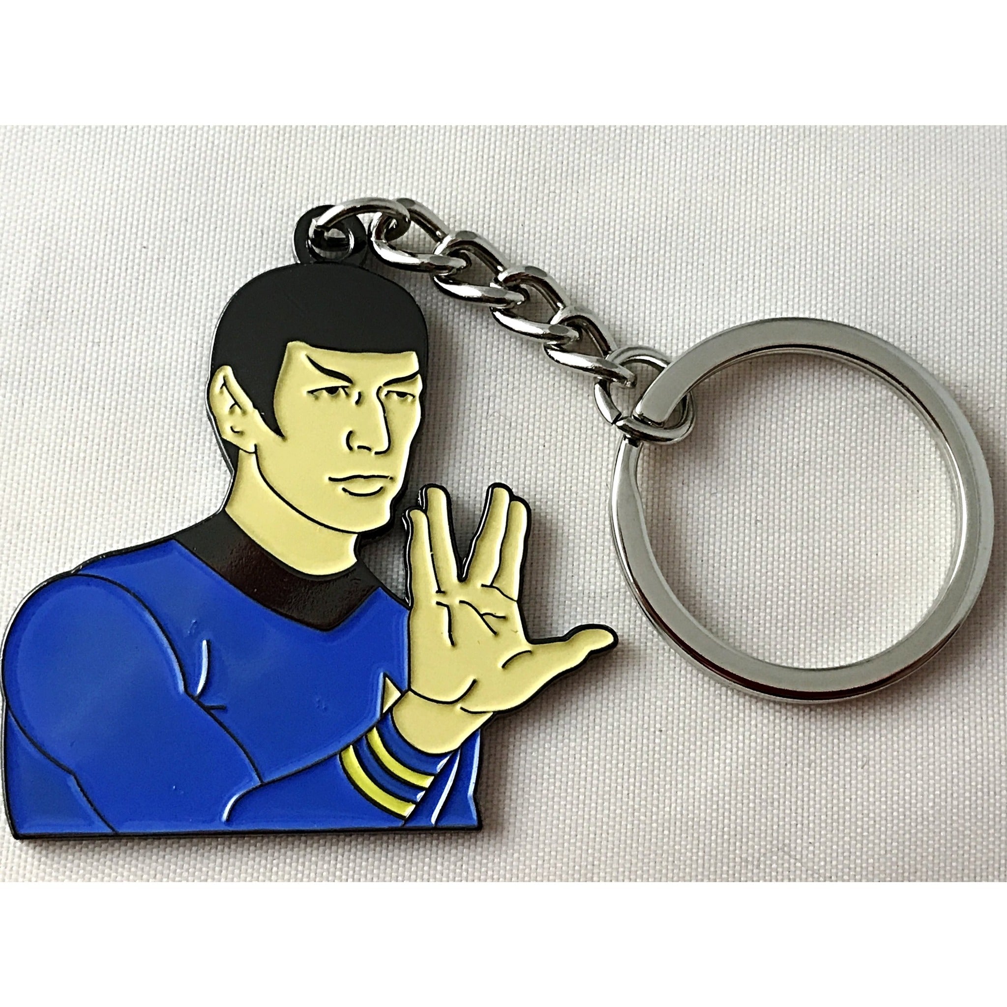 Mr. Spock in Star Trek: The Animated Series Enamel Keychain - Leonard Nimoy's Shop LLAP