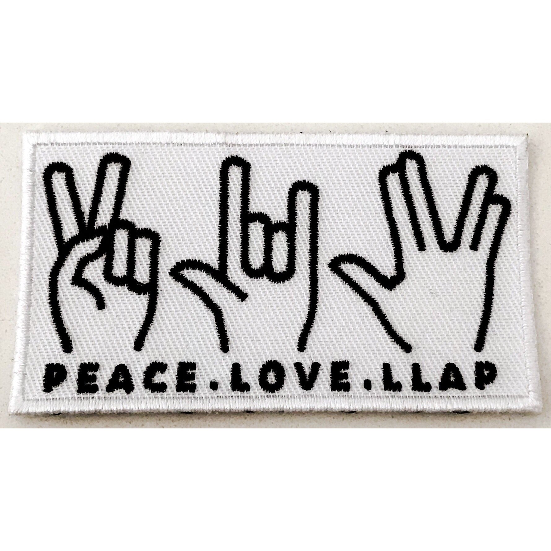 Peace. Love. LLAP with Hand Gestures Embroidered Patch - Leonard Nimoy's Shop LLAP