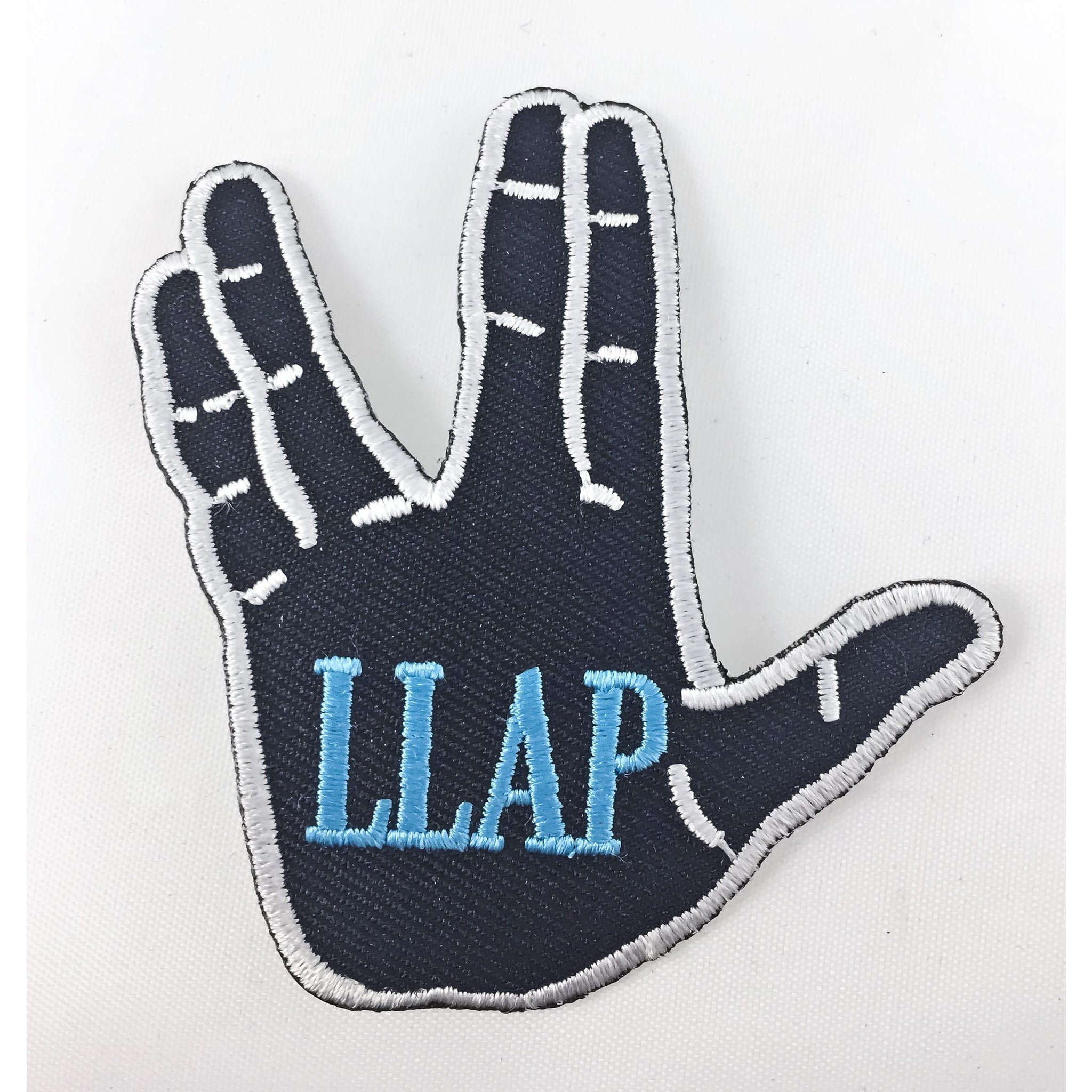 LLAP Embroidered Patch with Vulcan Salute - Leonard Nimoy's Shop LLAP