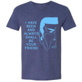 Load image into Gallery viewer, "Spock's Quote" V-Neck in Heather Blue- Unisex and Ladies Sizes - Leonard Nimoy's Shop LLAP
